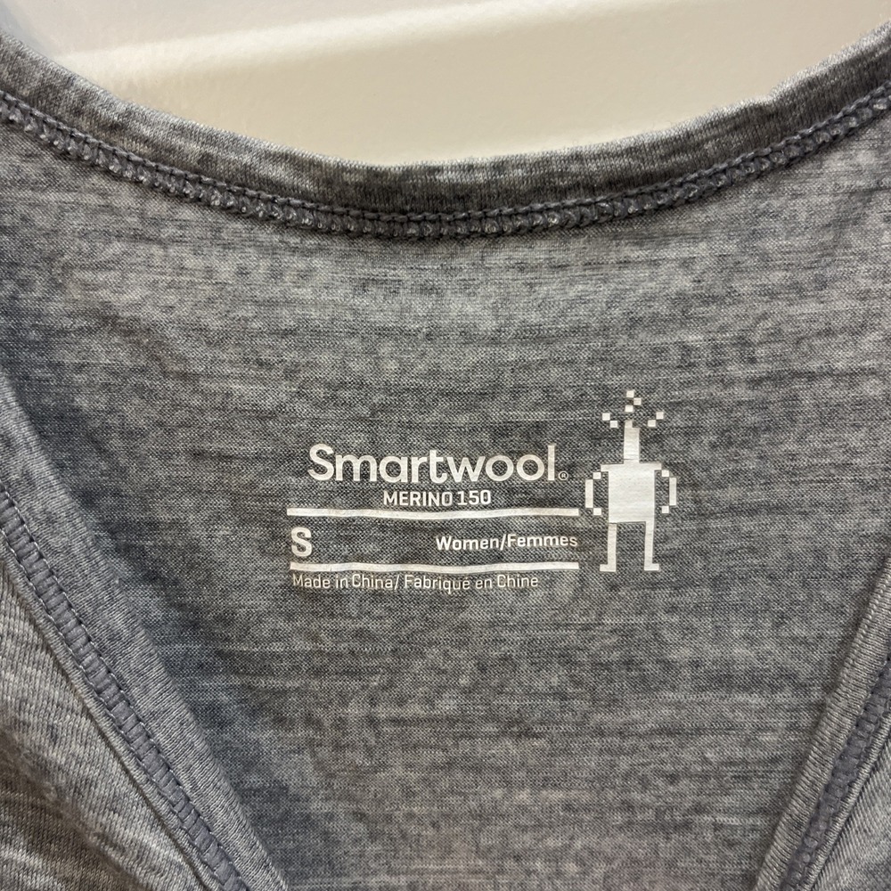 Smartwool Tank Top Woman's size small Gray - Picture 3 of 5